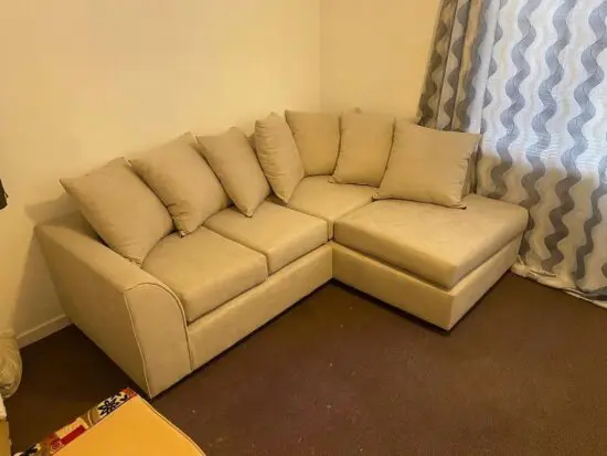 DFS Beige Orka Corner Sofa