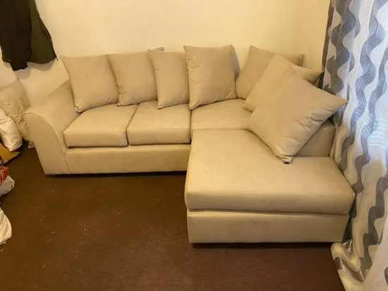 DFS Beige Orka Corner Sofa