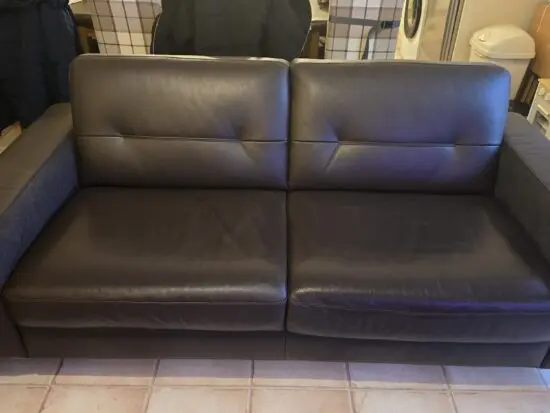 Natuzzi, Chocolate Brown, Double Sofa Bed and 2 seater suite