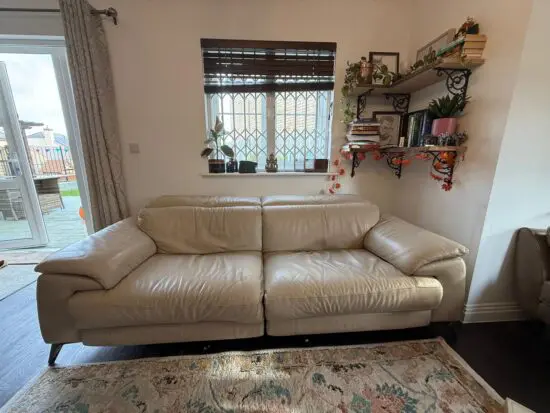 DFS Leather reclining Sofa