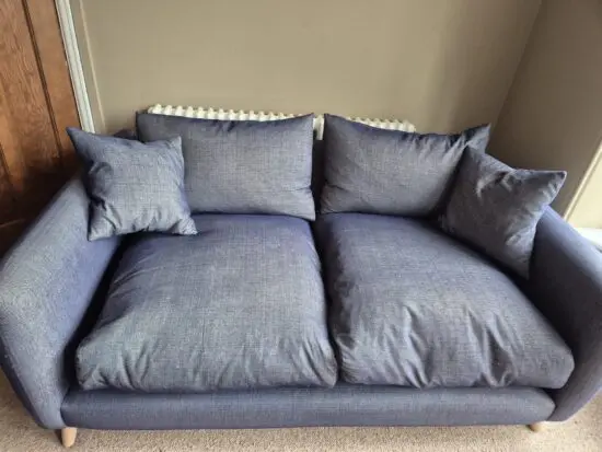 LOAF Squishmeister Small Sofa in colour Seriously Blue Clever Softie