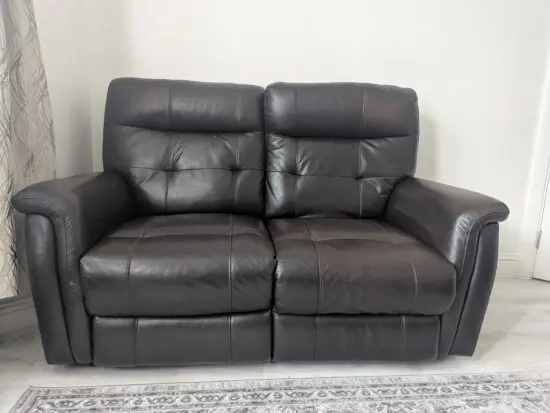 Walnut Brown 2 seater recliner
