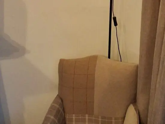 Edwardian Library Armchair with tasteful patchwork fabrics design