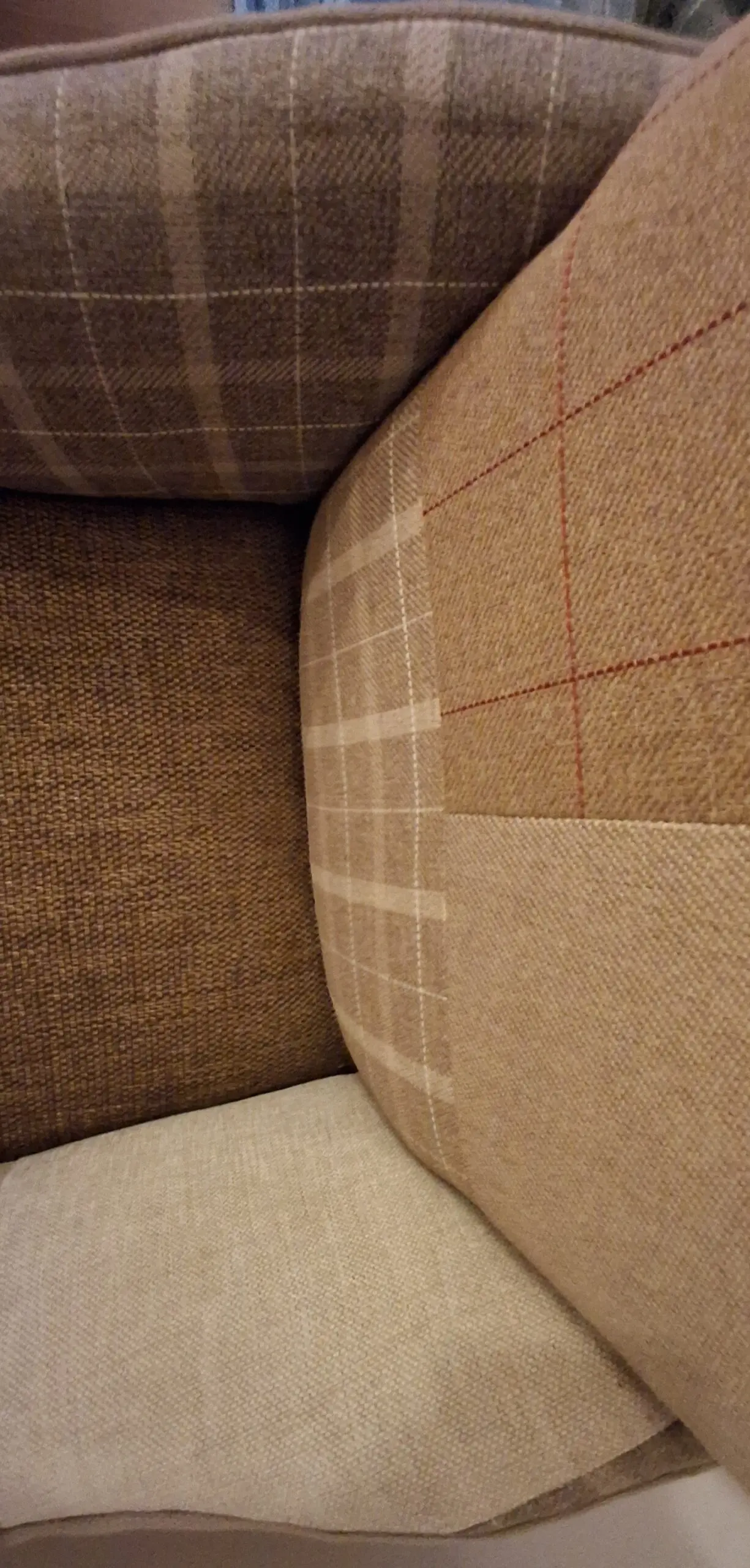 Edwardian Library Armchair with tasteful patchwork fabrics design