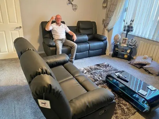 Leather Recliner 3+2 Seater Sofa Set