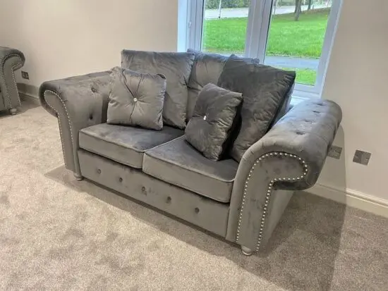 Brand New Ashwin sofa~ 3+2 seater & Corner sofa set In Grey Colour