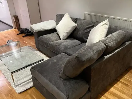 DFS Grey Orka Corner Sofa