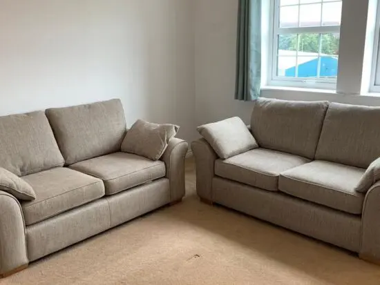 DFS Grey 3x seater and 2x seater Sofa