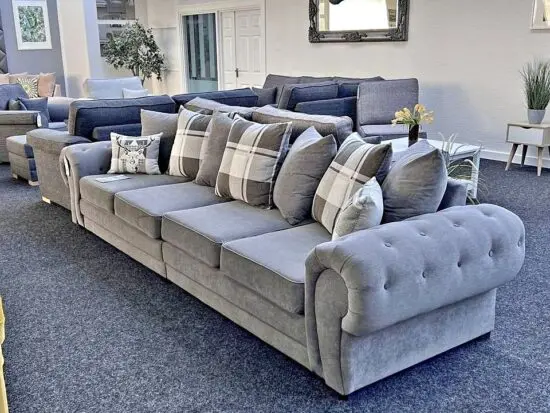 4 Seater Straight Sofa