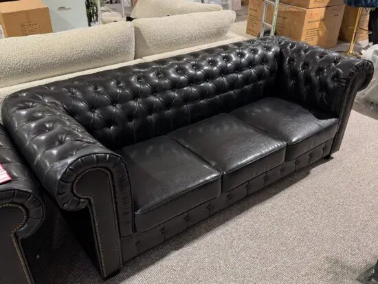 Chesterfield Leather 3x seater Sofa & 2x Seater Sofa Set