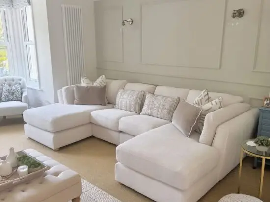 5x Seater Bishop U Shaped Sofa with Detachable Footstools for Sale