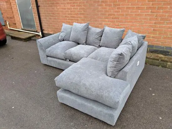 DFS Grey Orka Corner Sofa