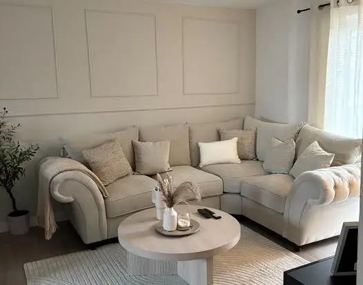 DFS Nicole 4x Seater Corner Sofa Set In Beige Colour