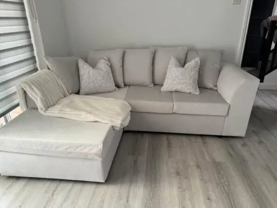 DFS Cream 4 Seater Dylan Corner Sofa