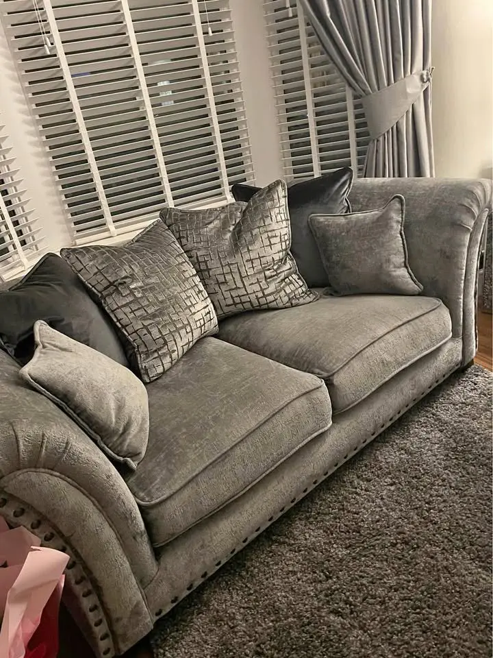 Next!! Grey 3x seater and 2x seater Harrison Sofa