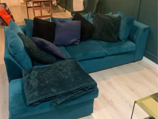 SCS Green Corner Sofa