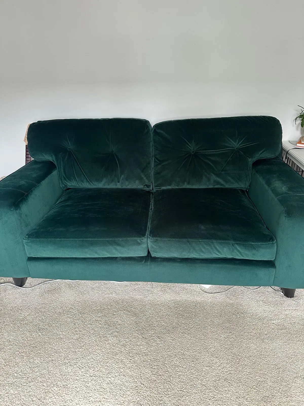 DFS Java Velvet Dark Green sofa suite