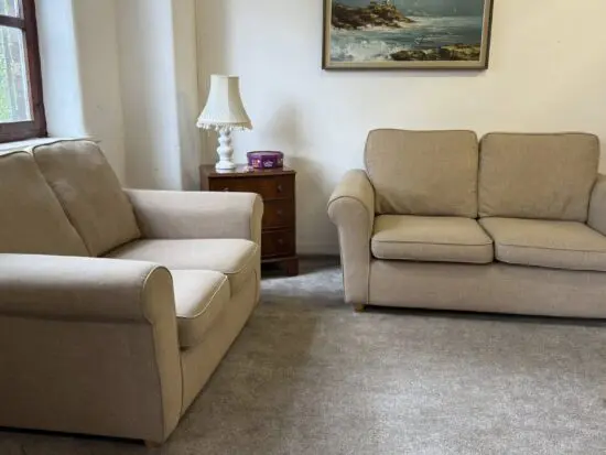 Next Beige 3+2 Seater Sofa Set For Sale