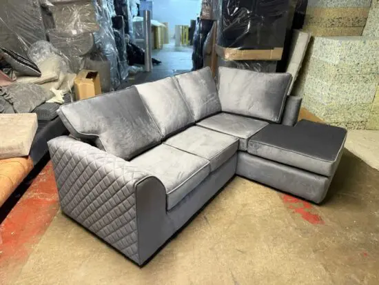 DFS Grey Orka Corner Sofa
