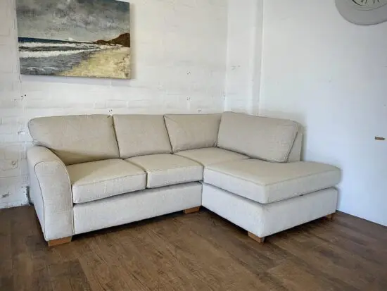Next Beige L Shape Corner Sofa For Sale