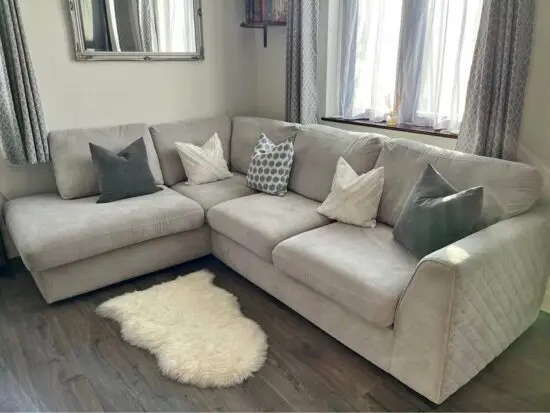 Next Cream Colour Corner Sofa