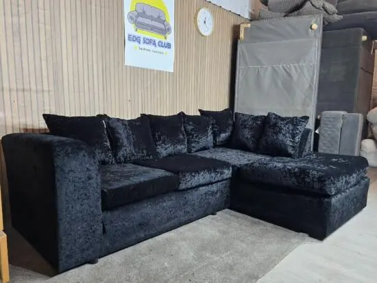 Crush Velvet Corner Sofa