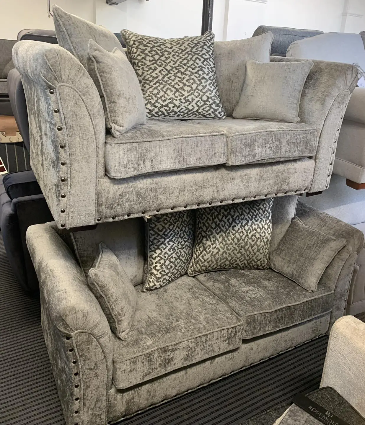 Harrison 3x seater & 2x Seater Sofa Grey Colour