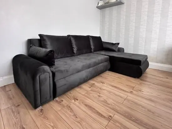 DFS grey Orka corner sofa bed