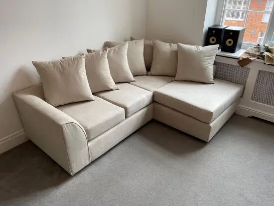 DFS Cream Orka Corner Sofa