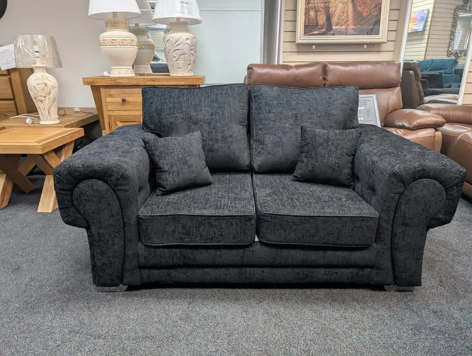 Chesterfield 3x seater & 2x seater Sofa Grey Colour