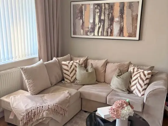 Next Beige Colour Corner Sofa