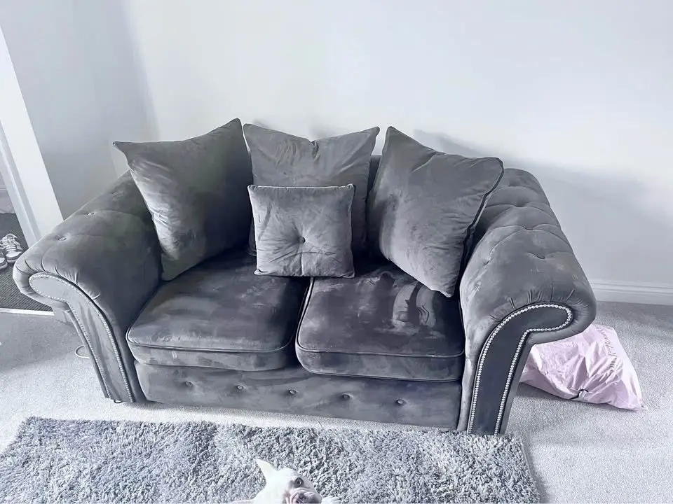 DFS 2x seater sofa and 3x seater Ashwin sofa Set in grey color