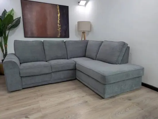 DFS Grey High Back L Shaped 4x Settee Corner Sofa ¬ Delivery Available!