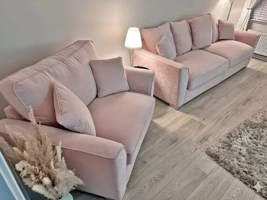 Baby PINK ~~ 3 seater sofa and 2 Seater sofa set