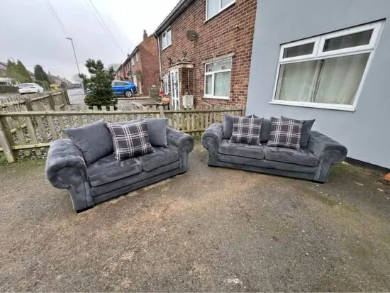 NEXT!! Grey Verona 3x seater and 2x seater sofa