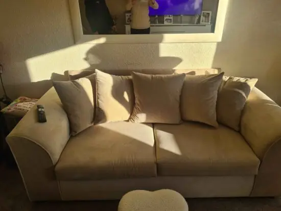 DFS Cream 2 Seater Sofa & 3 Seater Dylan Sofa