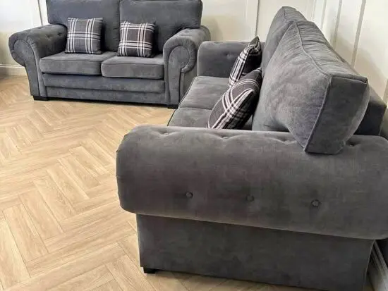 DFS Grey 3x Seater Sofa & 2x Seater Sofa set