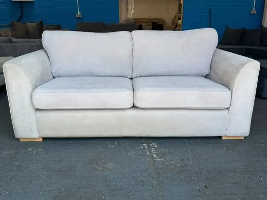 NEXT Cream 3 Seater Sofa & 2 Seater Sofa For Sale
