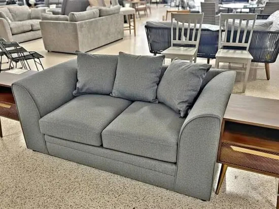 DFS Grey 3 seater sofa & 2 seater Dylan High Back sofa set