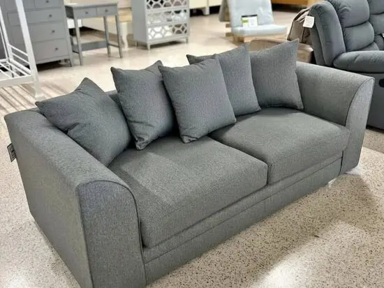 DFS Grey Dylan 2 seater sofa and 3 seater sofa