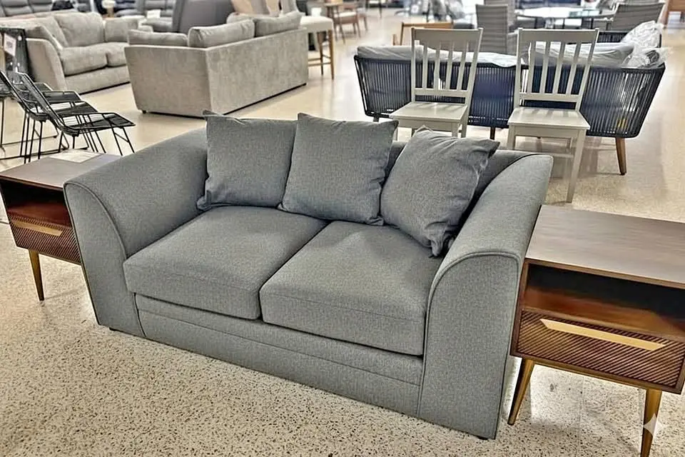 DFS Grey Dylan 2 seater sofa and 3 seater sofa