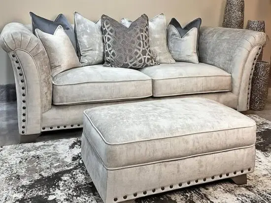 DFS Grey 3x Seater Sofa & 2x Seater Harrison Sofa Grey Colour