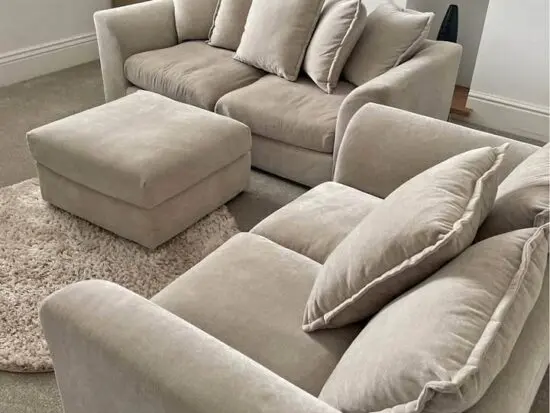 NEXT 3x Seater & 2x Seater High Back Dylan Sofa
