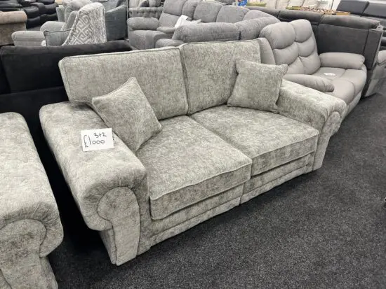 Next Grey Highback Verona 3+2 Seater Sofa