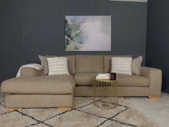 NEXT Beige L Shape Corner Sofa For Sale