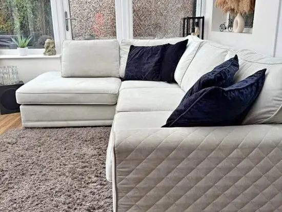DFS Cream Dylan 4 seater corner sofa