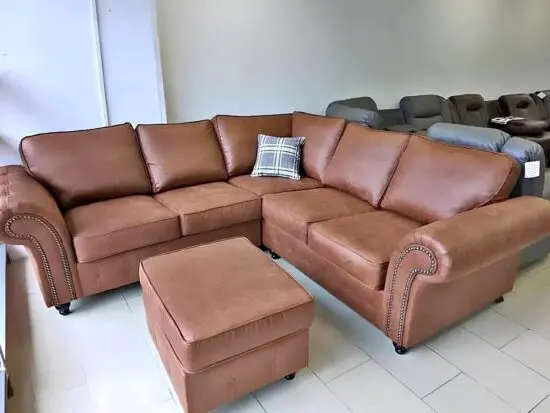 DFS oakland 5 seater sofa In Brown Color