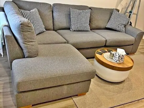 Dylan 4x seater Corner Sofa Grey color
