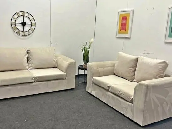 DFS 3 Seater Sofa and 2 Seater Sofa in Cream Colour