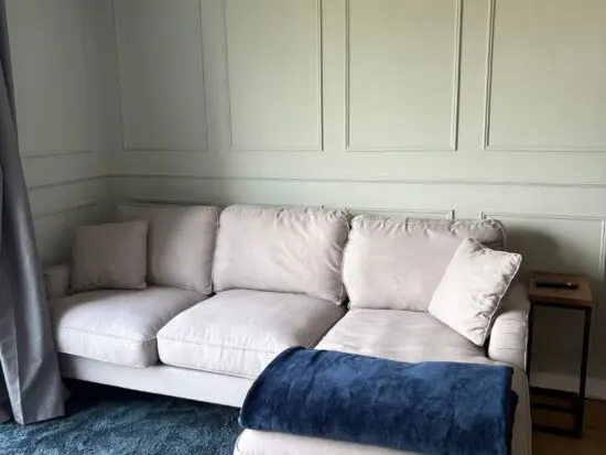 Beatrice Tonal Textured Weave Corner Chaise Sofa